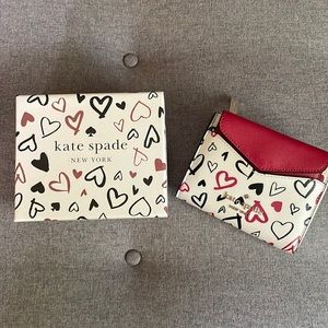 Kare Spade Staci Scribble Hearts Wallet NEW